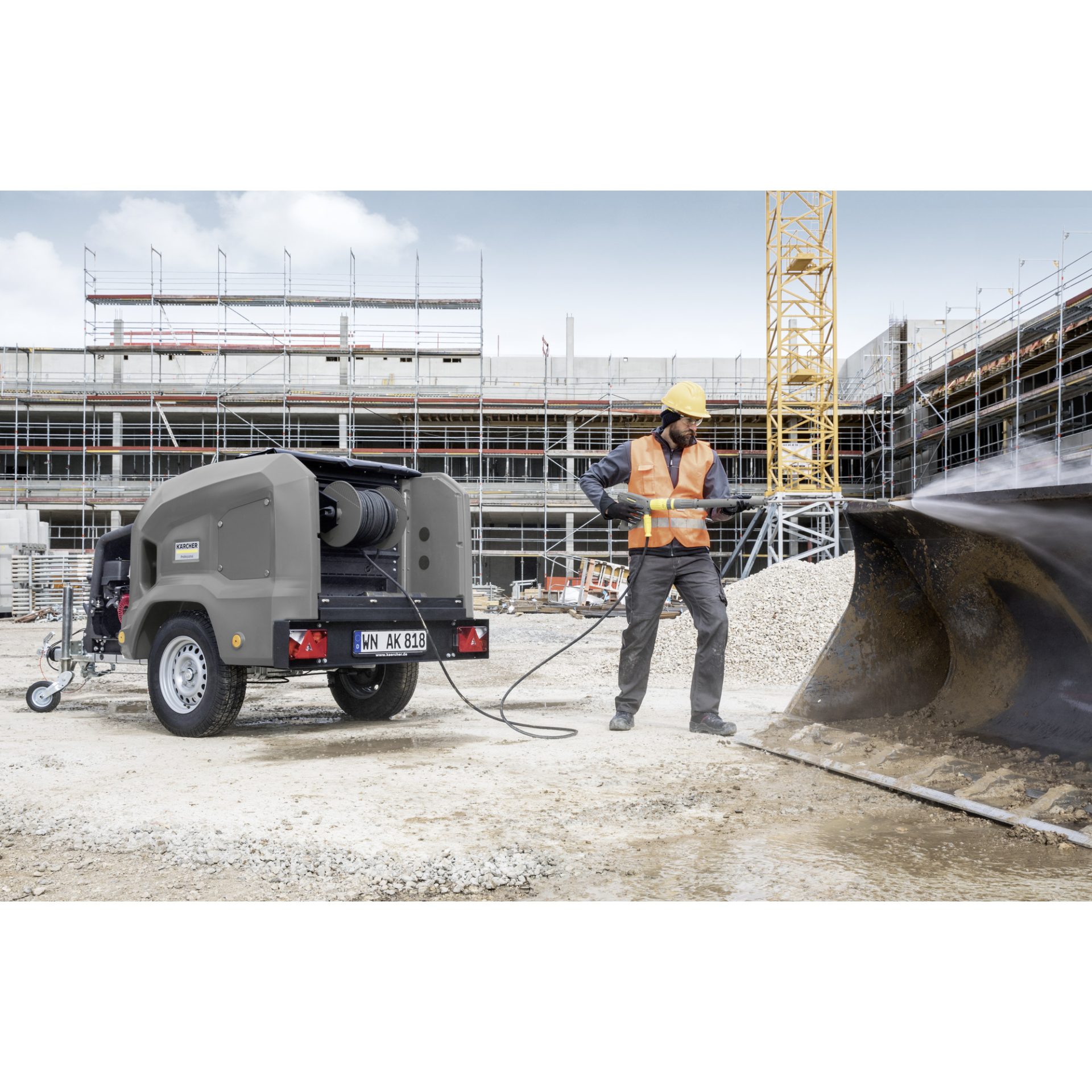 Kärcher HD 9/23 De Tr1 - Cold Water Pressure Washer Trailer - Image 3