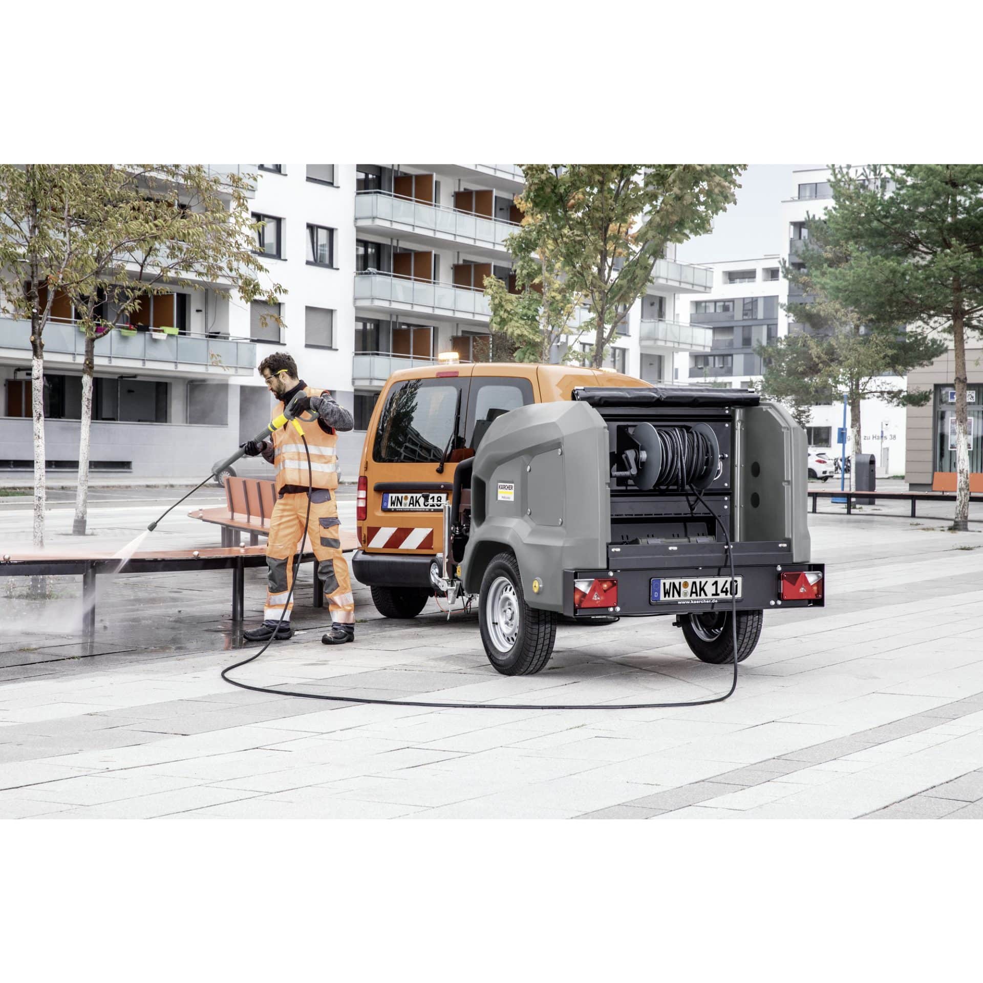 Kärcher HD 9/23 De Tr1 - Cold Water Pressure Washer Trailer - Image 2